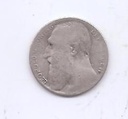 BELGICA DEL AÑO 1901 DE 50 CENTIMOS