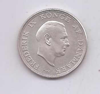 DINAMARCA 2 KRONER AÑO 1958