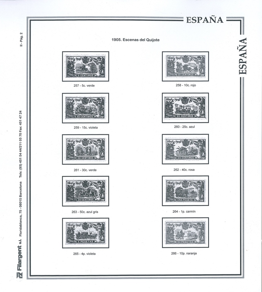 1900/1938 SUPLEMENTO ESPAÑA INDIVIDUAL (montado en transparente y negro)