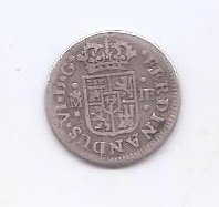 ESPAÑA FERNANDO VI DEL AÑO 1752 DE 1/2 REAL