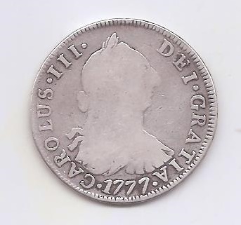 ESPAÑA CARLOS III DEL AÑO 1777 DE 4 REALES