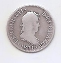 ESPAÑA FERNANDO VII DEL AÑO 1811 DE 2 REALES