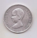 ALFONSO XIII DEL AÑO 1888 *88 DE 5 PESETAS