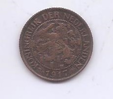 HOLANDA DEL AÑO 1917 DE 1 CTS