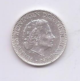 HOLANDA DEL AÑO 1957 DE 1 GULDEN