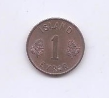 ISLANDIA DEL AÑO 1958 de 1 EYRIR