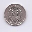 ISLANDIA DEL AÑO 1984 DE 1 KRONA