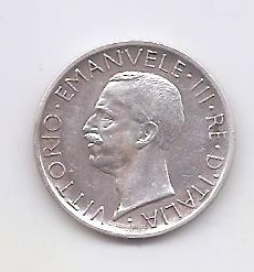 ITALIA DEL AÑO 1929 DE 5 LIRAS