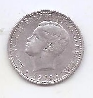 PORTUGAL DEL AÑO 1910 DE 100 REIS