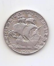 PORTUGAL DEL AÑO 1948 DE 2 Y 1/2 ESCUDO