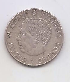 SUECIA DEL AÑO 1962 DE 1 KRONA U