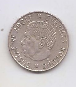 SUECIA DEL AÑO 1965 DE 1 KRONA U