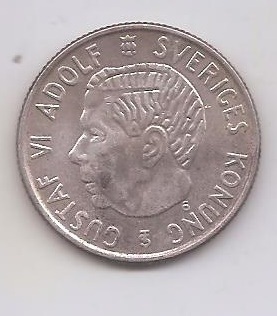 SUECIA DEL AÑO 1968 DE 1 KRONA U