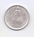 SUIZA DEL AÑO 1957 DE 1/2 FRANCO