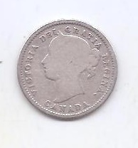 CANADA DEL AÑO 1871 DE 10 CENTIMOS