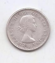 CANADA DEL AÑO 1960 DE 10 CENTIMOS