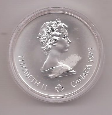 CANADA DEL AÑO 1975 DE 5 DOLARES