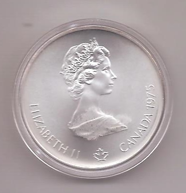 CANADA DEL AÑO 1975 DE 5 DOLARES