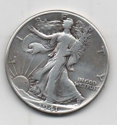 ESTADOS UNIDOS DEL AÑO 1941 DE 1/2 DOLAR