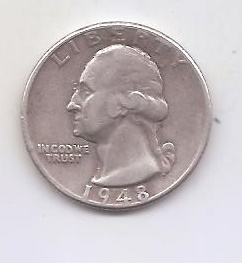 ESTADOS UNIDOS DEL AÑO 1948 DE 1/4 DOLAR