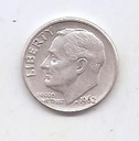 ESTADOS UNIDOS DEL AÑO 1962 DE 1 DIME