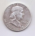 ESTADOS UNIDOS DEL AÑO 1962 DE 1/2 DOLAR
