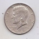 ESTADOS UNIDOS DEL AÑO 1967 DE 1/2 DOLAR