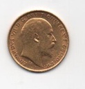 GRAN BRETAÑA DEL AÑO 1907 DE 1/2 LIBRA