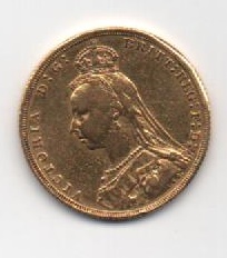 GRAN BRETAÑA DEL AÑO 1890 DE 1 LIBRA