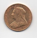 GRAN BRETAÑA DEL AÑO 1900 DE 1 LIBRA