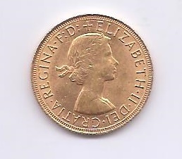 GRAN BRETAÑA DEL AÑO 1959 DE 1 LIBRA