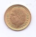 MEXICO DEL AÑO 1945 DE 2 PESOS Y MEDIO