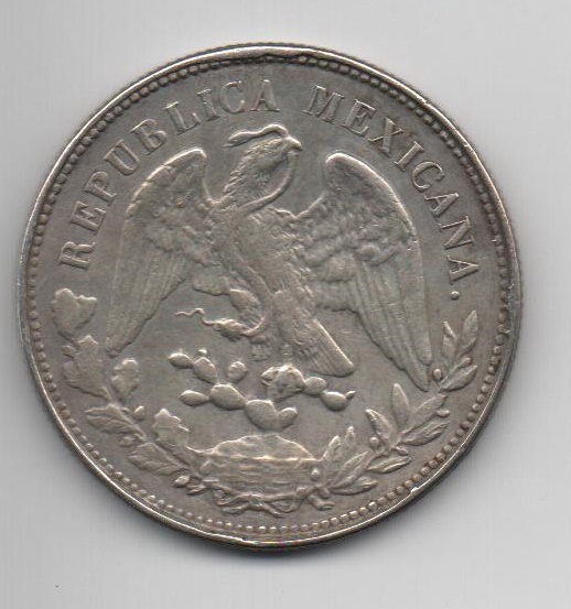 MEXICO DEL AÑO 1900 DE 8 REALES