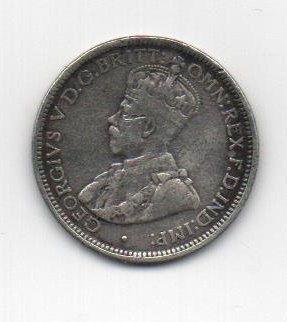 AUSTRALIA DEL AÑO 1920 DE 6 PENIN