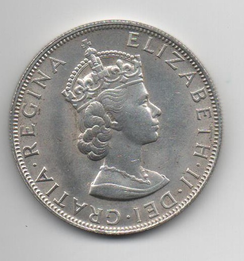 BERMUDA DEL AÑO 1964 DE 1 CROWN