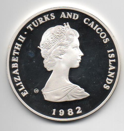 TURKS Y CAICOS DEL AÑO 1982 DE 10 CROWNS