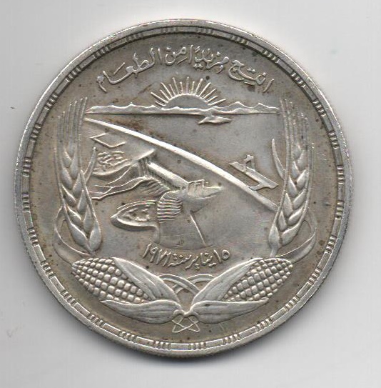 EGIPTO DEL AÑO 1973 DE 1 POUND
