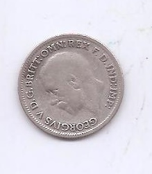 GRAN BRETAÑA DEL AÑO 1932 DE 6 PENIQUES