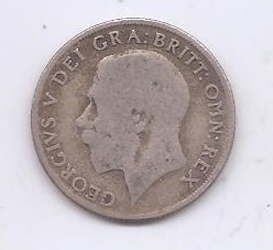 GRAN BRETAÑA DEL AÑO 1921 DE 1 SHILLING