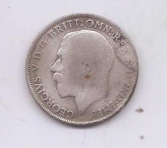 GRAN BRETAÑA DEL AÑO 1921 DE 1 FLORIN