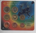 ESPAÑA DEL AÑO 2001 EUROSET FDC