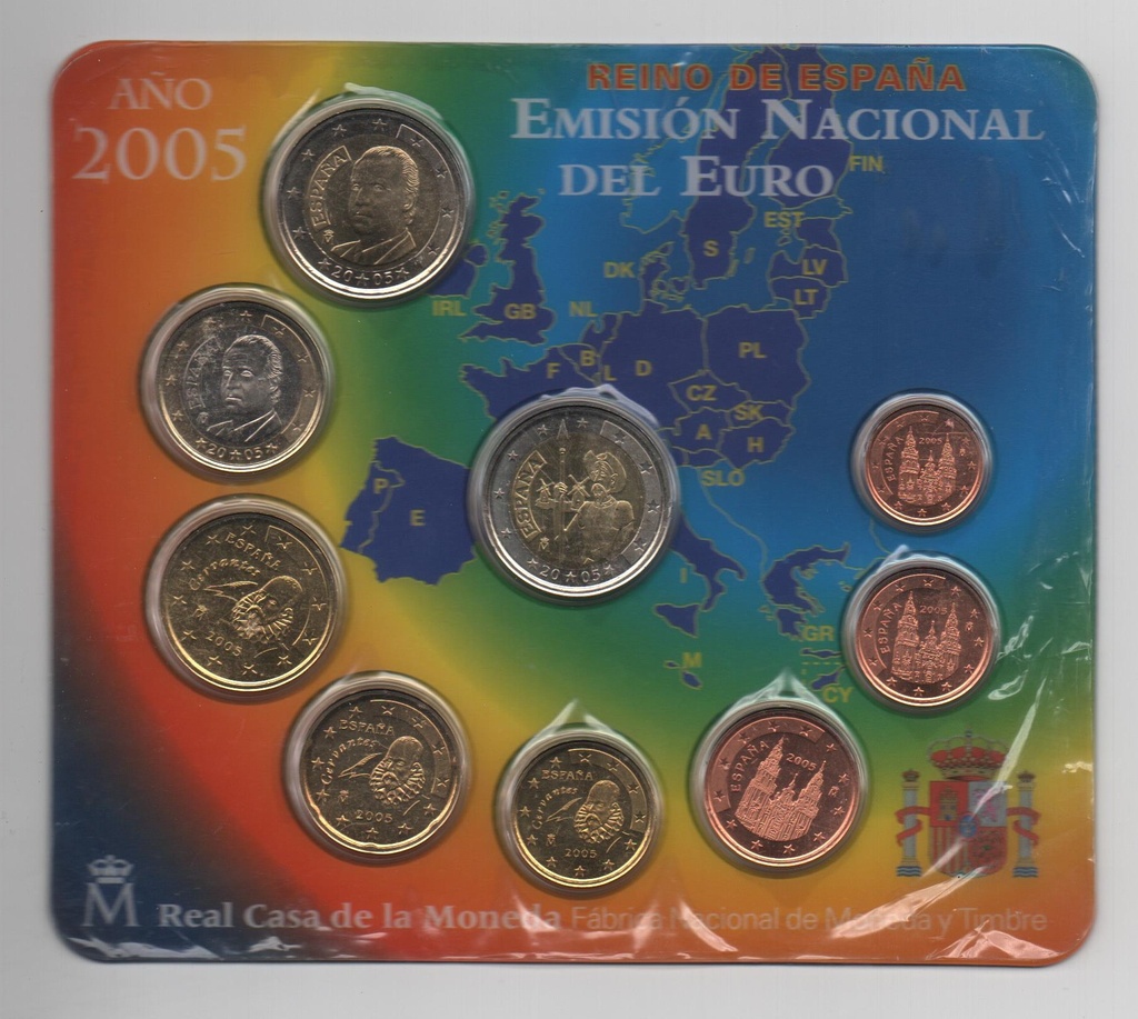 ESPAÑA DEL AÑO 2005 EUROSET FDC