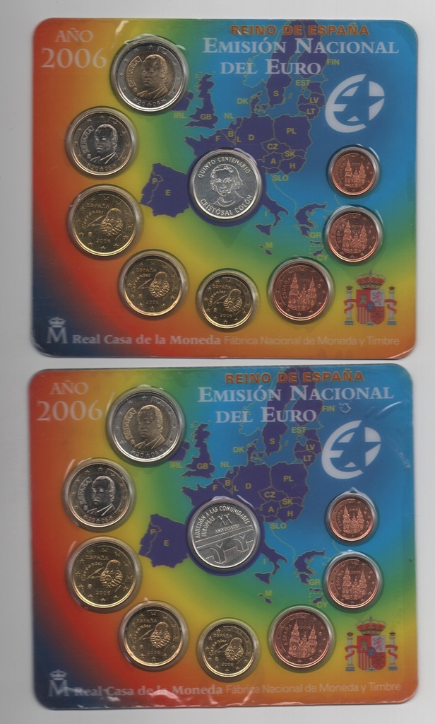 ESPAÑA DEL AÑO 2006 EUROSET FDC