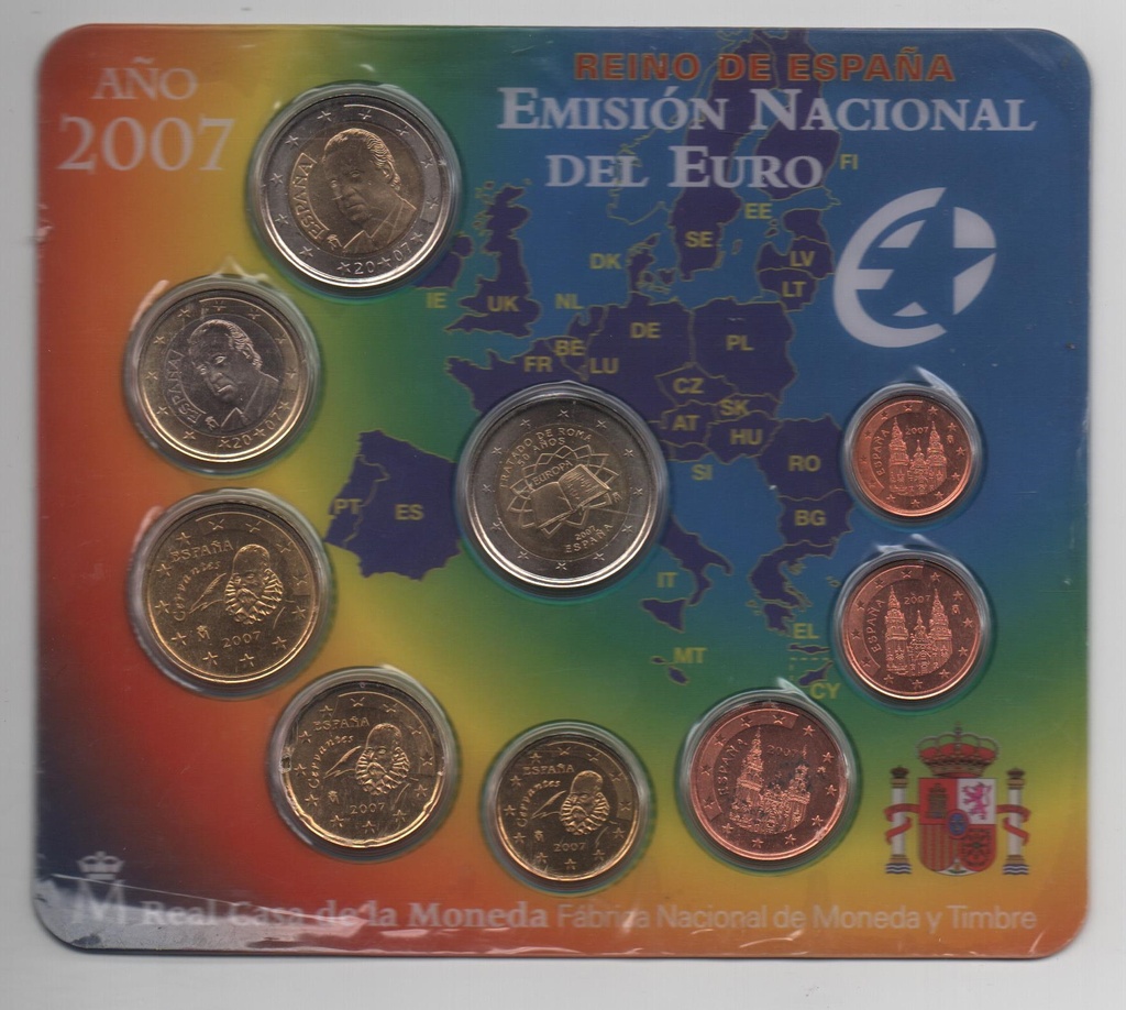 ESPAÑA DEL AÑO 2007 EUROSET FDC