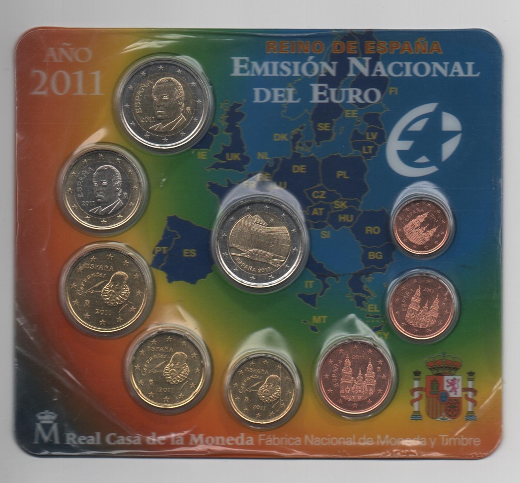 ESPAÑA DEL AÑO 2011 EUROSET FDC