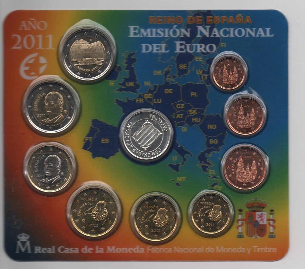 ESPAÑA DEL AÑO 2011 EUROSET FDC