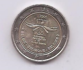 BELGICA DEL AÑO 2008 DE 2 EUROS CONMEMORATIVAS