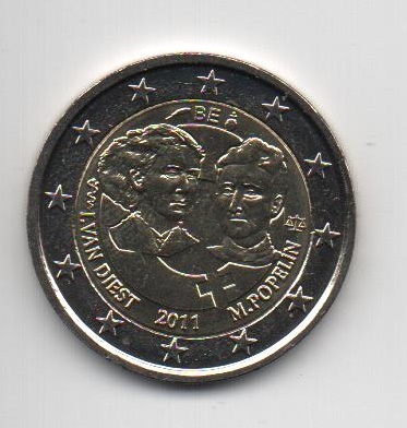BELGICA DEL AÑO 2011 DE 2 EUROS CONMEMORATIVAS