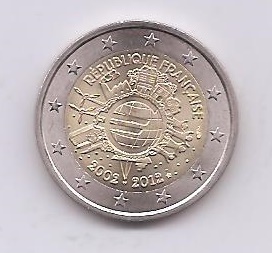 FRANCIA DEL AÑO 2012 DE 2 EUROS CONMEMORATIVAS