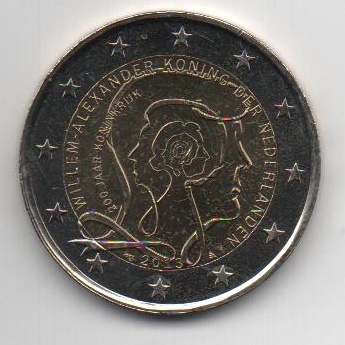 HOLANDA DEL AÑO 2013 DE 2 EUROS CONMEMORATIVAS
